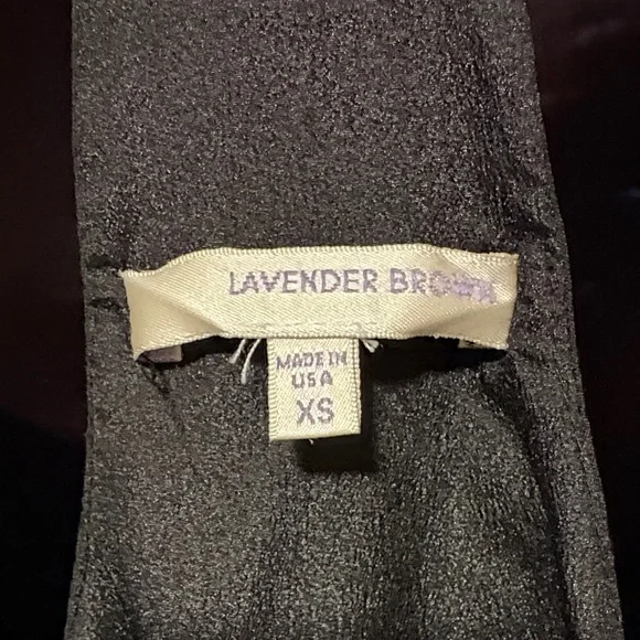 Lavender Brown - Black Silk Mix Top (with peephole)